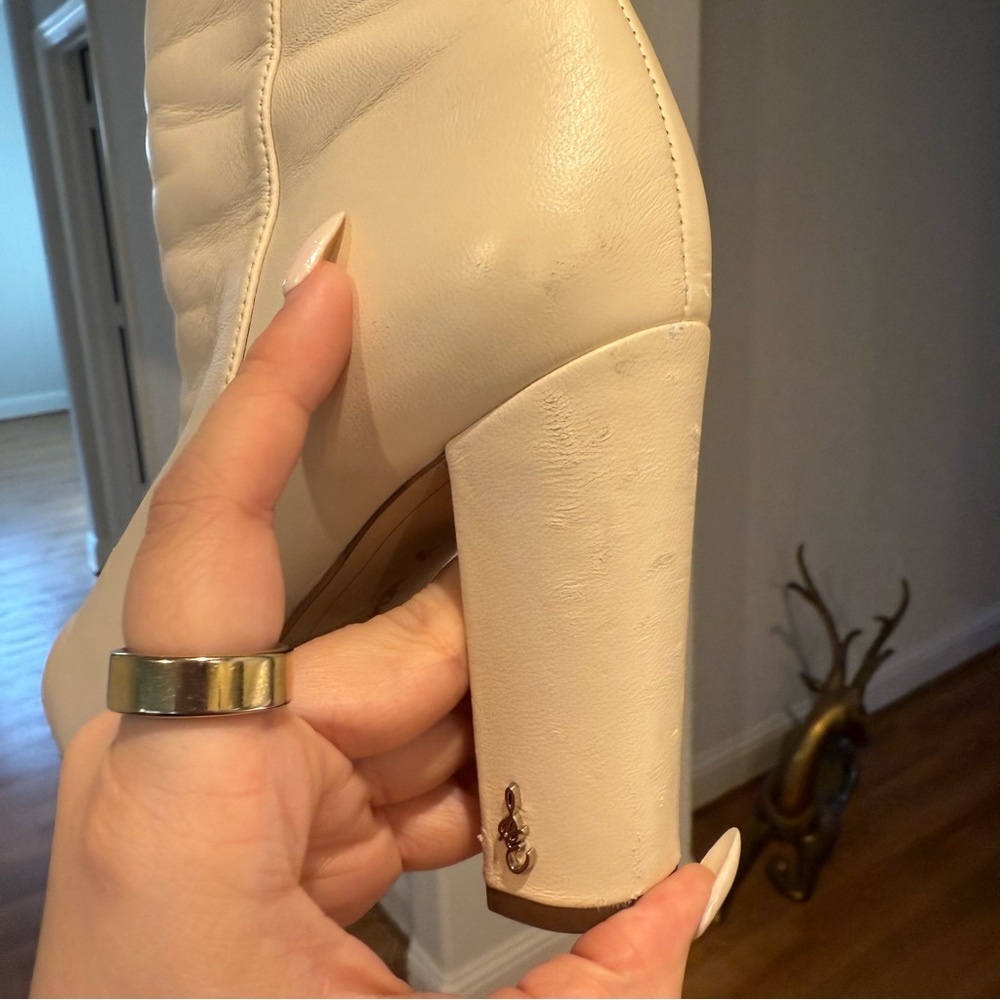 SAM EDELMAN LEATHER BOOTIES SIZE 7.5 - Picture 6 of 8